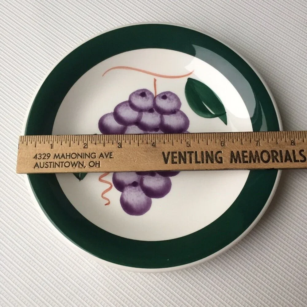 Roma Inc La Primula Grapes Side Salad Plate Italy Handpainted Replacement Dish